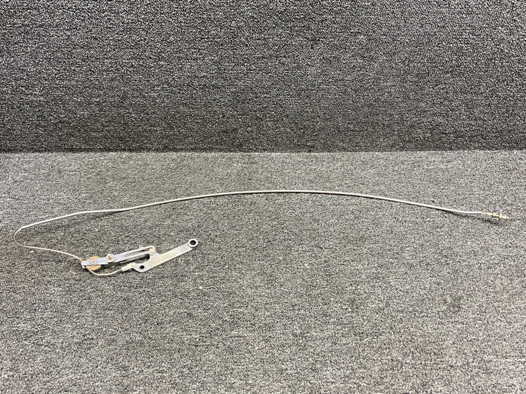 5415076-11 (Alt: 5415076-9) Lear Jet Upper Crew Door Uplock Release Cable w Bar