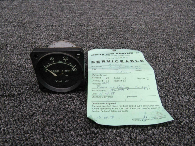 90-380007-9 Hickok Propeller Ammeter Indicator (Serviceable) (SA)
