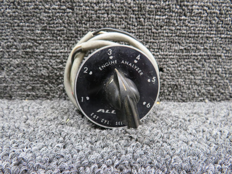 MS25002-2 (Alt: 7262K12) Alcor EGT Cylinder Selector Switch with Face Plate