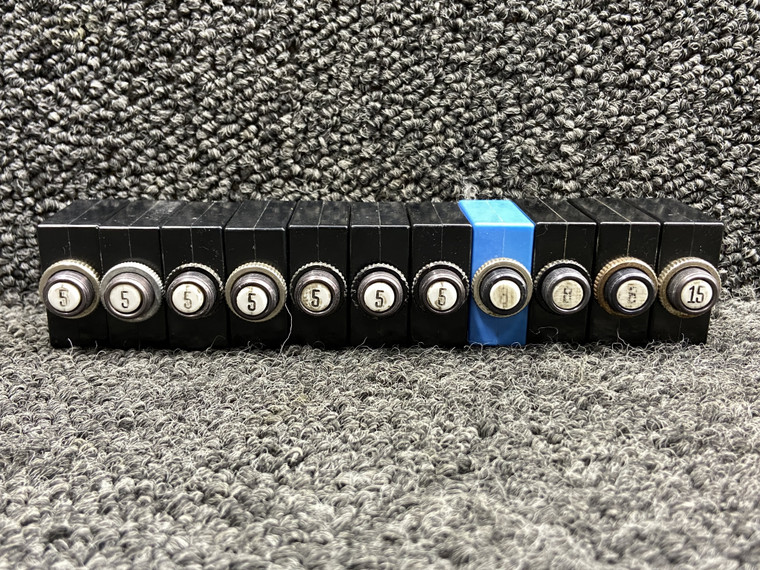 S-1360 Wood Electric Push To Reset Circuit Breaker Set (Amps Vary)