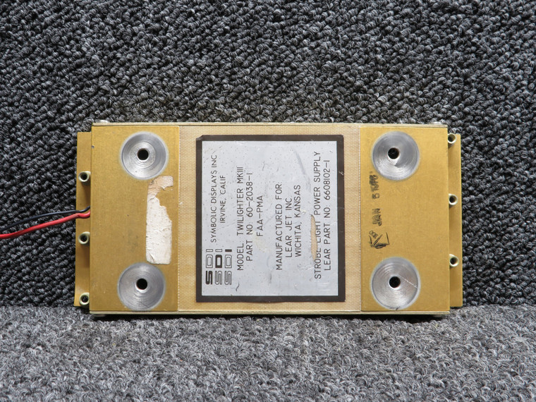 60-2038-1 (Alt: 6608102-1) Symbolic Displays Strobe Light Power Supply (28V)