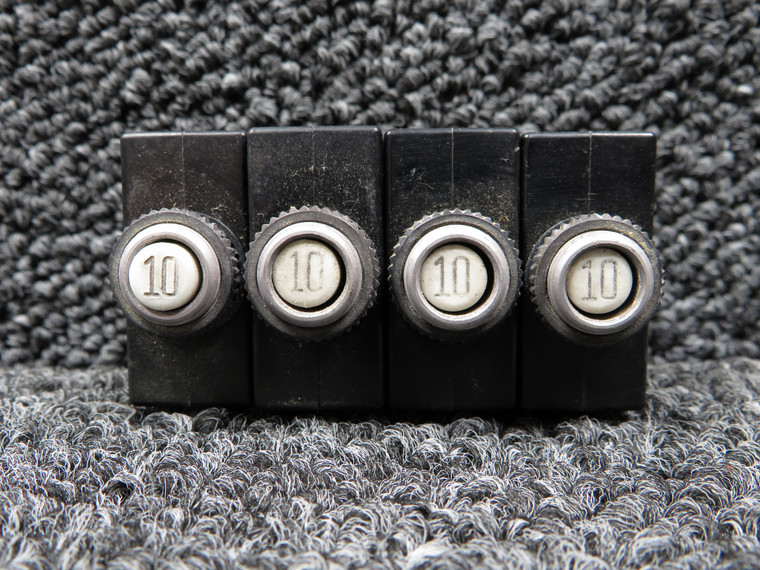 S-1360-10L Wood Electric Circuit Breaker Set of 4 (Amps: 10)