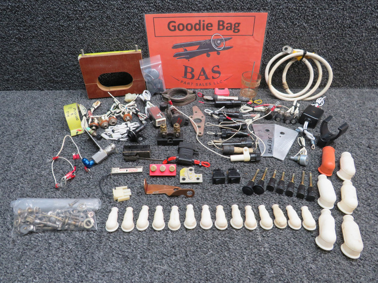 Piper PA32R-301 Goodie Bag with Fuses, Switches, Mic Jacks, Brackets