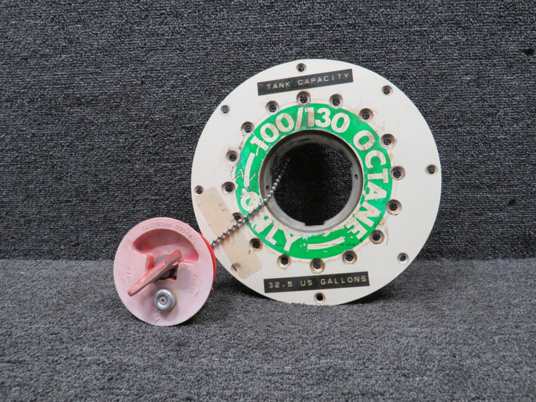 0721303-23 (Alt: 0721305-20) Cessna 210B Fuel Cap and Adapter Assembly