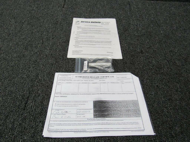 70097-001 Cirrus SR20/22 Fuel Selector Kit 2X-28-03-R1 W/ 8130 (SA)