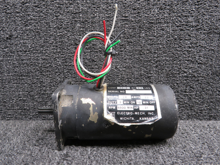 9910002-3 Electro Mech Landing Gear Actuator Motor (Volts: 28) (Amps: 22)