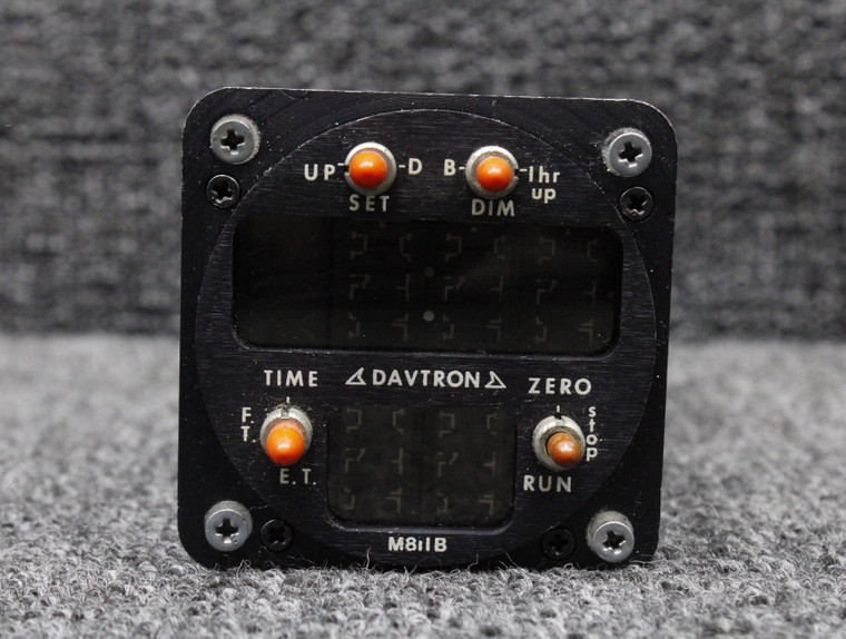 M811B, 811-BATT-1 Davtron Digital Clock Indicator with Battery (14V)