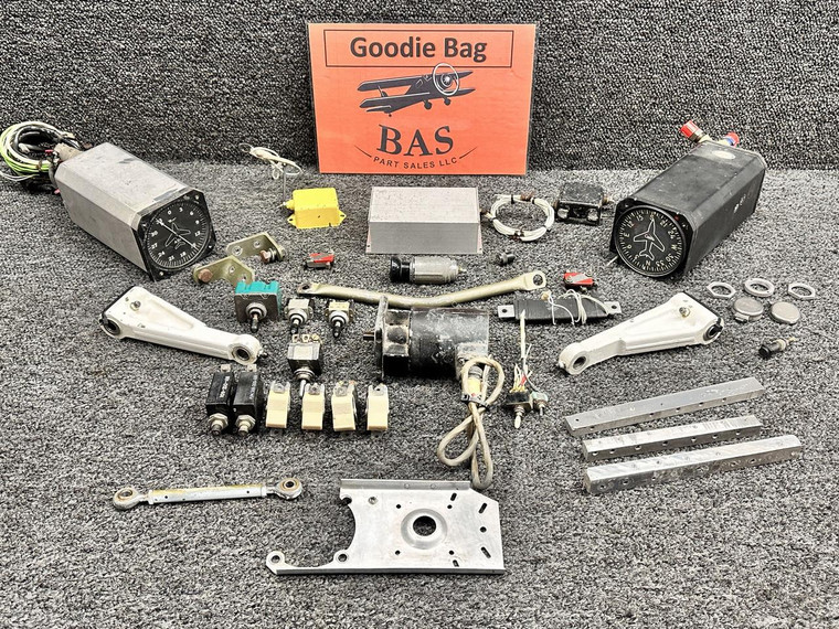 1965 Cessna 411 Goodie Bag (Rods, Switches, Brackets, etc)