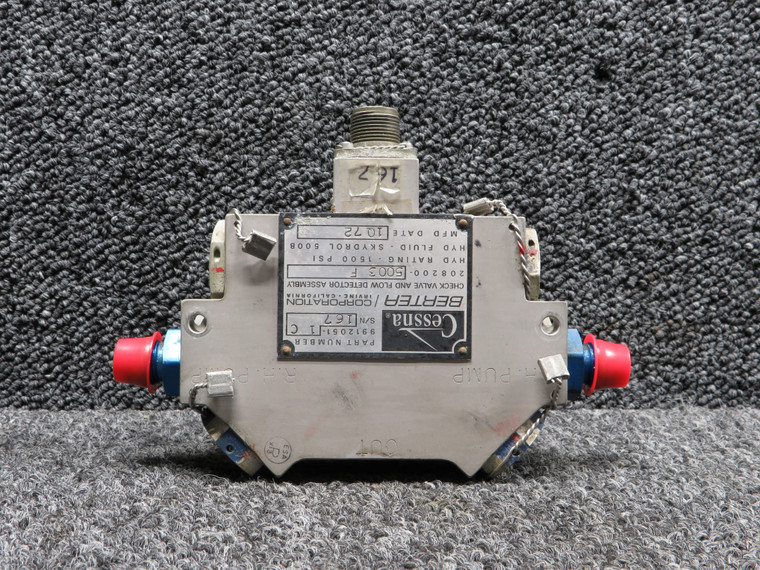 208200-5003F (Alt: 9912051-1C) Berter Check Valve and Flow Detector Assembly