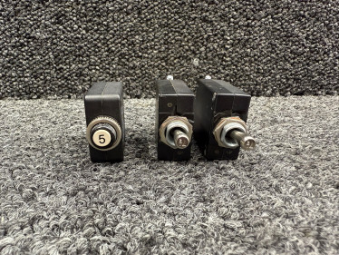 W58-XC4C12A-5, W31-X2M1G-7.50 TE Connectivity Circuit Breakers (Set of 3)