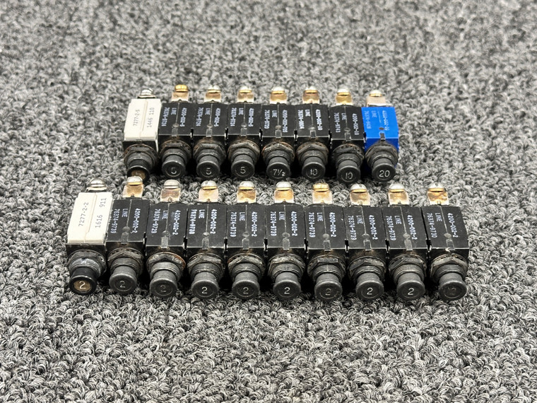 4200-002-2, 4200-002-5 Klixon, Mechanical Products Circuit Breakers (Set of 18)