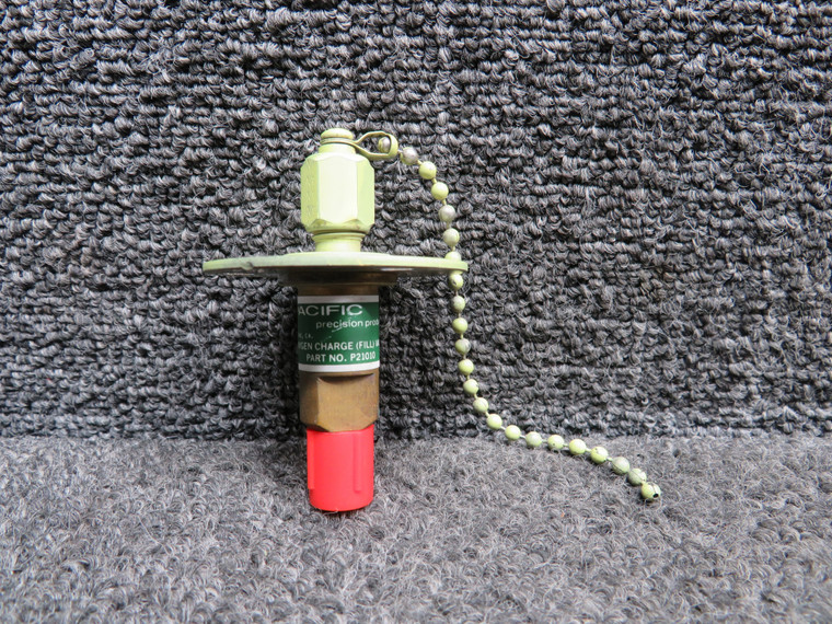 P21010 Pacific Precision Oxygen Charge Fill Valve Assembly with Chain
