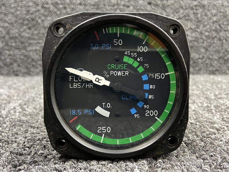 6060-2104 (Alt: C662020-0104) United Instruments Dual Fuel Flow Indicator