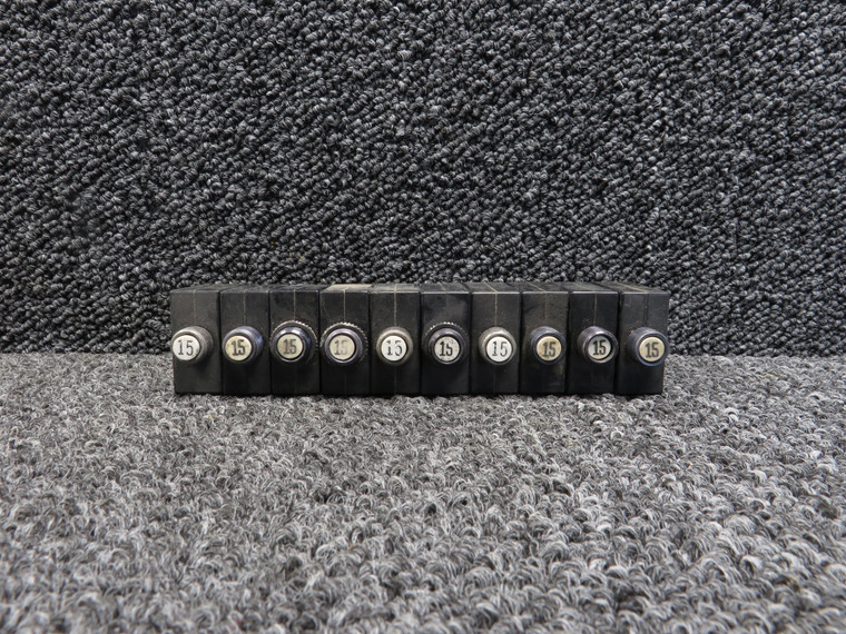 S-1360-15L Wood Electric Circuit Breaker (Amps: 15) Set of 10