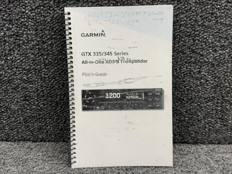 190-01499-00 Rev C Garmin GTX 335-345 ADS-B Transponder Pilot's Guide 2016