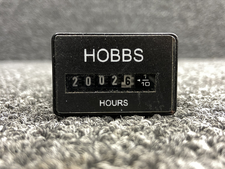 17174-002 Cirrus SR22 Hobbs Hour Meter Indicator (12-24V, Hours: 2002.60)