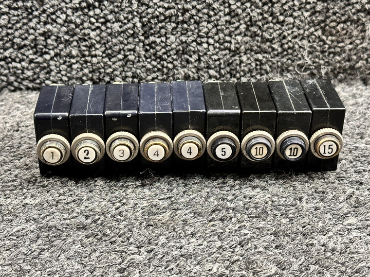 W58XC4C12A-5, W58XC4C12A-3 AMF Circuit Breakers (Set of 9, Amps Vary)