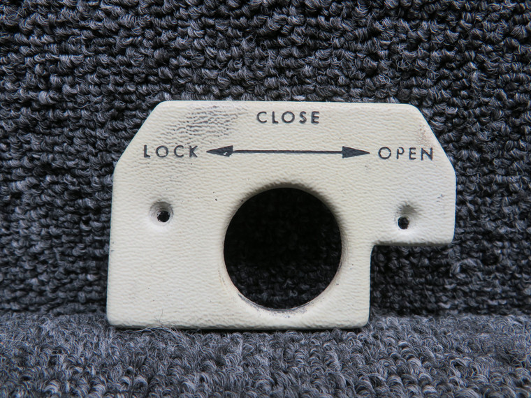 0705042-4 Cessna T210R Door Handle Escutcheon RH (Some Wear)