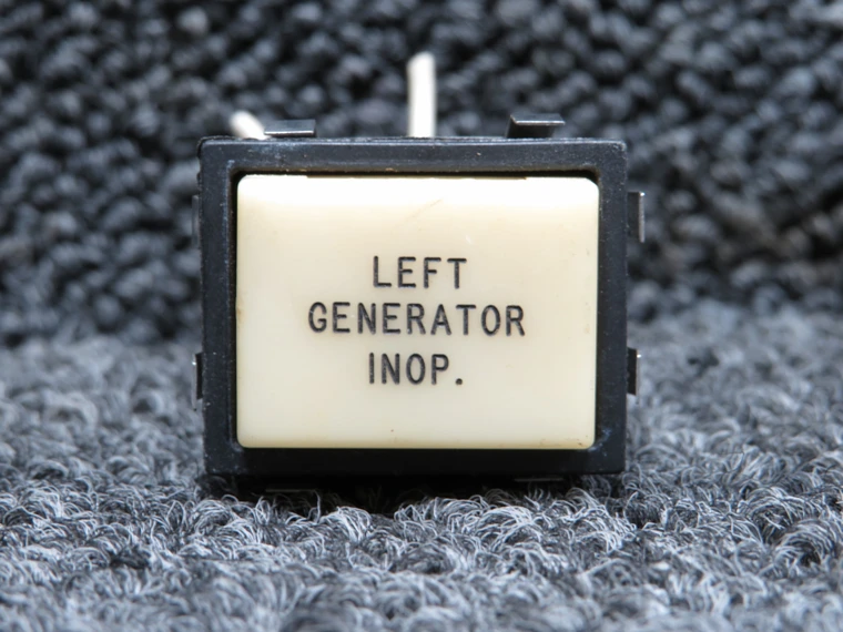 513-0101-604 Dialco Left Generator Inop Pushbutton
