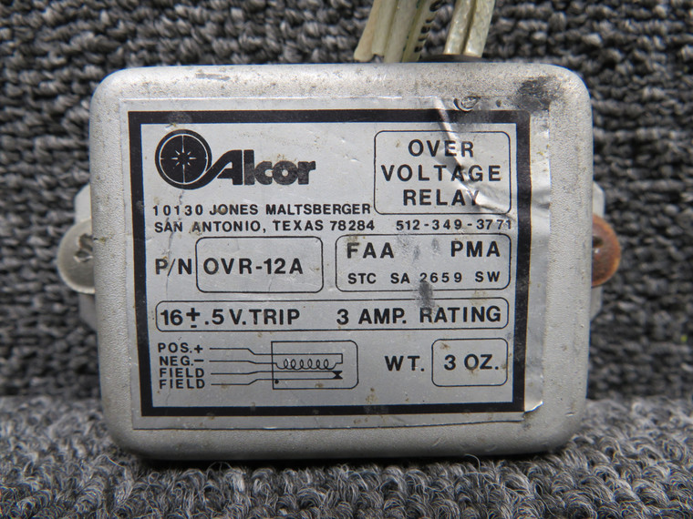 OVR-12A Alcor Over Voltage Relay Unit (16 Volt Trip)