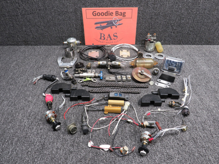 1985 Cessna T210R Goodie Bag with Switches, Ashtray, Relays, Resistors, etc