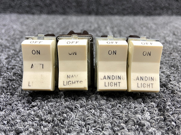 Piper PA34-220T Light Rocker Switch Set (Navigation, Landing &amp; Collision)