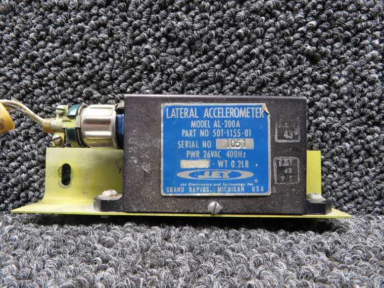 501-1155-01 Jet Electronics AL-200A Lateral Accelerometer Unit (Volts: 26)