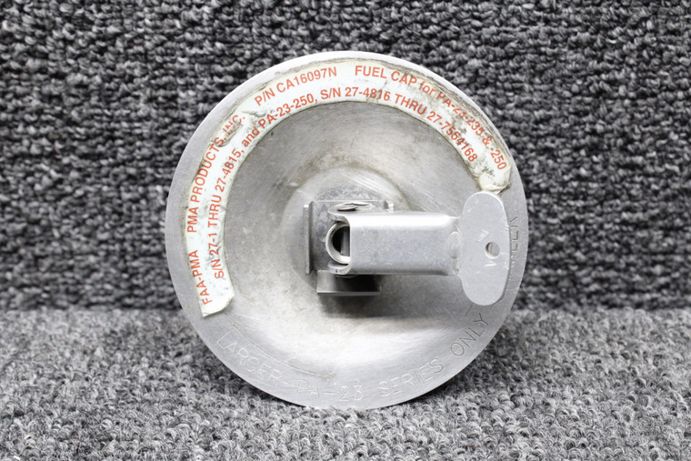 CA16097N (Alt: 16097-000) Piper PA23-250 PMA Fuel Cap Assembly
