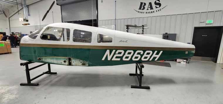 Piper PA28-181 Fuselage with Data Tag, Airworthiness, Logs, and Bill of Sale