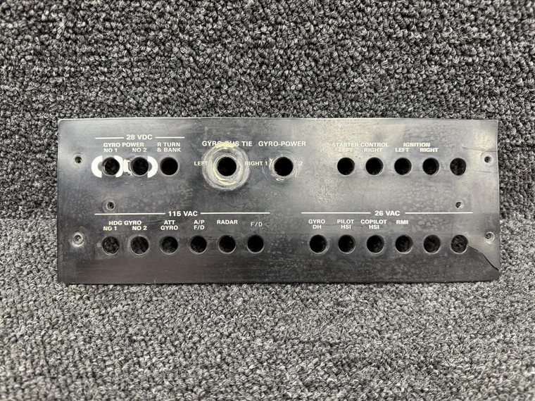 80478-002 Piper PA-31T Electroluminescent Breaker Panel (Cracked)