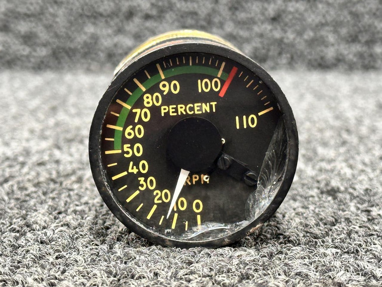 162CF702 Air Tractor AT-502B Lewis Percent RPM Gauge (Cracked)