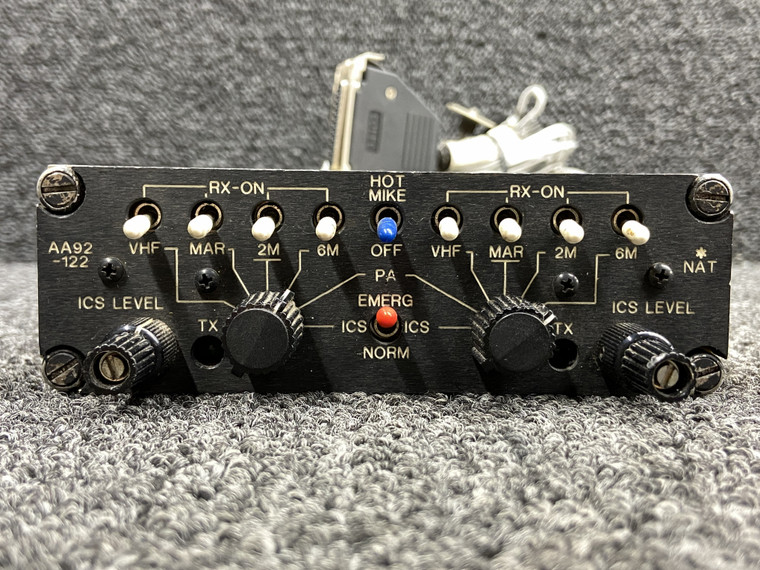 AA92-122 Northern Airborne Tech Dual Channel Audio Controller Radio