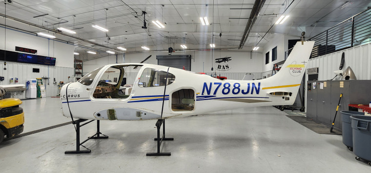Cirrus SR20 Fuselage with Bill of Sale, Data Tag, Airworthiness, and Logs