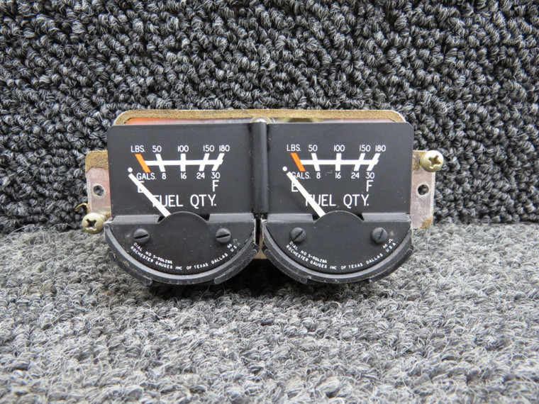 C669562-0101 Rochester 6247-00080 Dual Fuel Quantity Gauge Cluster (No Case)