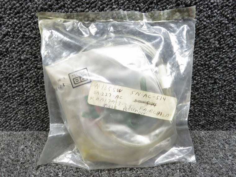 174327-04 Fairchild SA227-AC Passenger Oxygen Mask (New Old Stock)