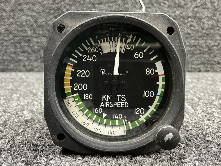 8130 United Instruments Airspeed Indicator (Minus Fittings, Lighted, Code: B.557)