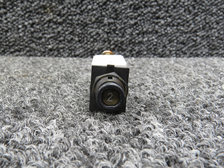 7277-2-2 (Alt: MFD-0181A) Klixon Push Circuit Breaker (2A)