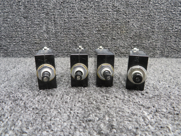 Wood Electric Circuit Breaker Set of 4 (Amps: 5)