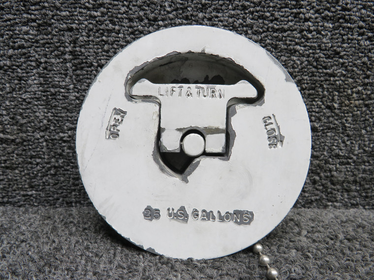 531-046 (Use: 36-380095-1) Shaw Aero Fuel Cap Assembly (White) (Chipped Paint)