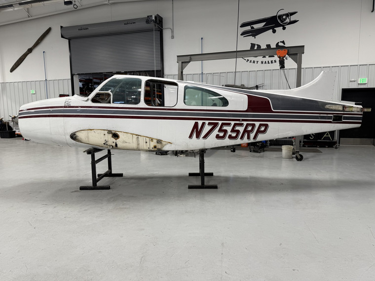 Beechcraft B95A Fuselage with Data Tag, Bill of Sale, Airworthiness, and Logs