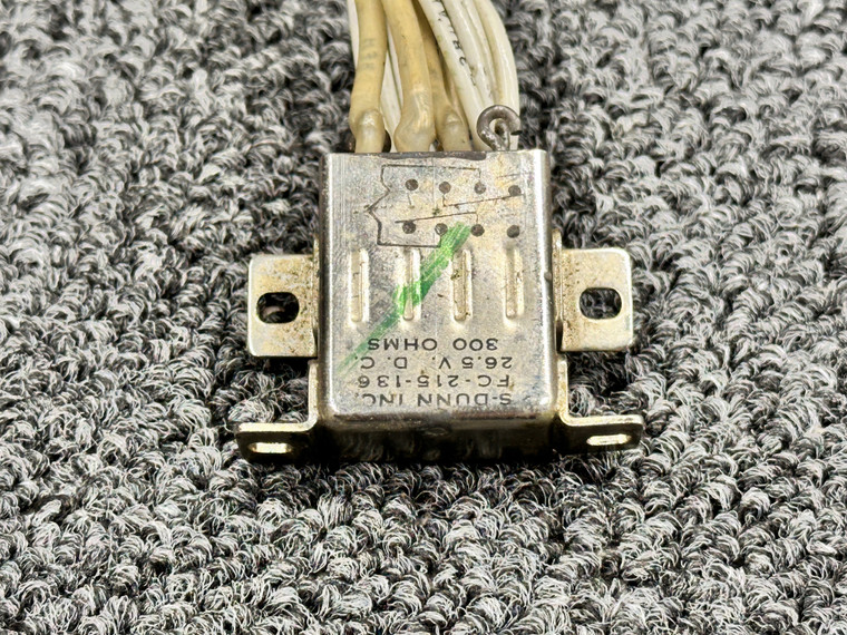FC-215-136 (Use: B070D912BC1-0359) S-Dunn Relay (26.5V, 300 Ohms)