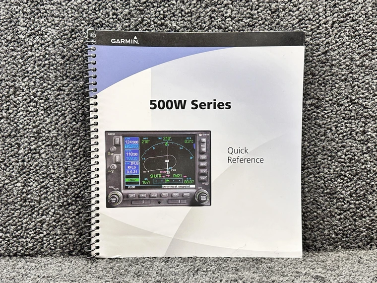 190-00357-01 Garmin 500W Series Quick Reference Guidebook (Rev F)