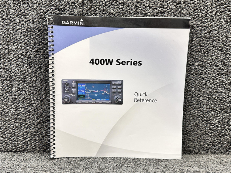 190-00356-01 Garmin 400W Series Quick Reference Book (Rev. F)