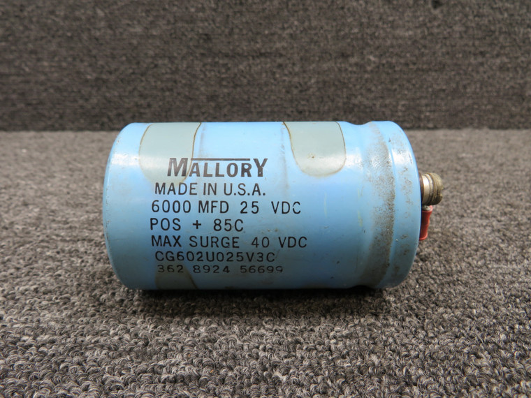CG602U025V3C Mallory Noise Filter Unit Volts: 25 (Max Surge: 40V)