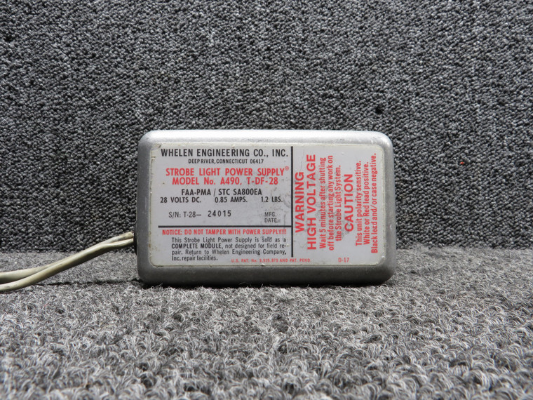 A490-T-DF-28 Whelen Engineering Strobe Light Power Supply (28V) (0.85A)