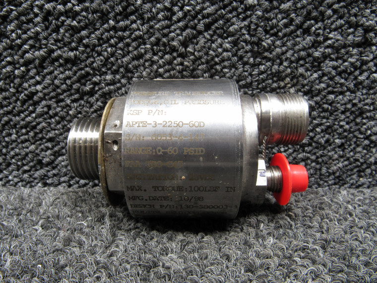 APTE-3-2250-60D (Alt: 130-380003-3) Kulite Rudder Boost Transmitter