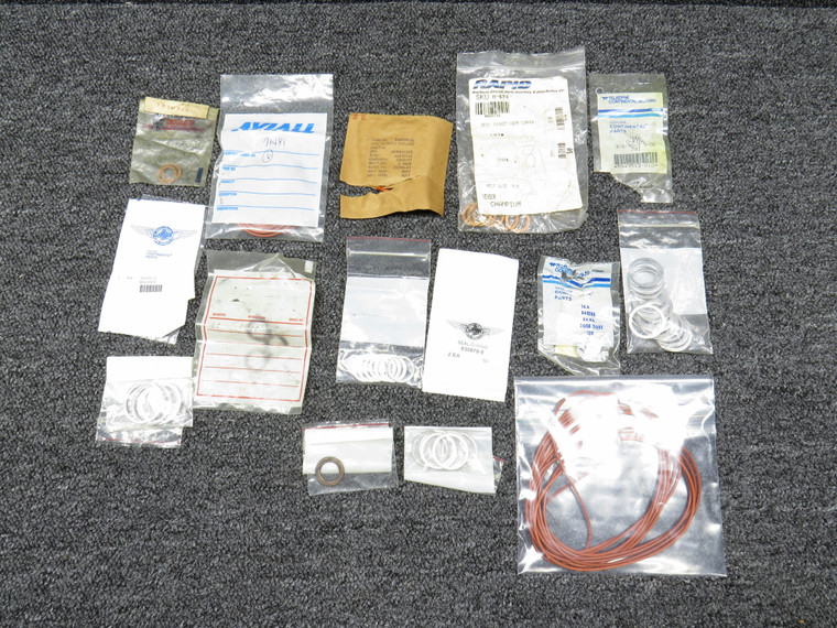Assorted Bag of Hard Seals, Gaskets and O-Rings