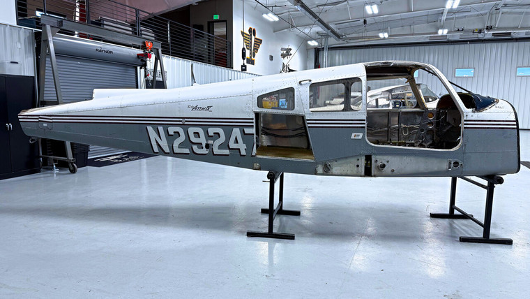 Piper PA28RT-201T Fuselage with Bill of Sale, Airworthiness, Data Tag, And Logs