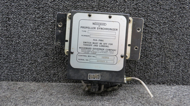 213350, 50-960078-9 Woodward Propeller Synchronizer with Mounting Brackets