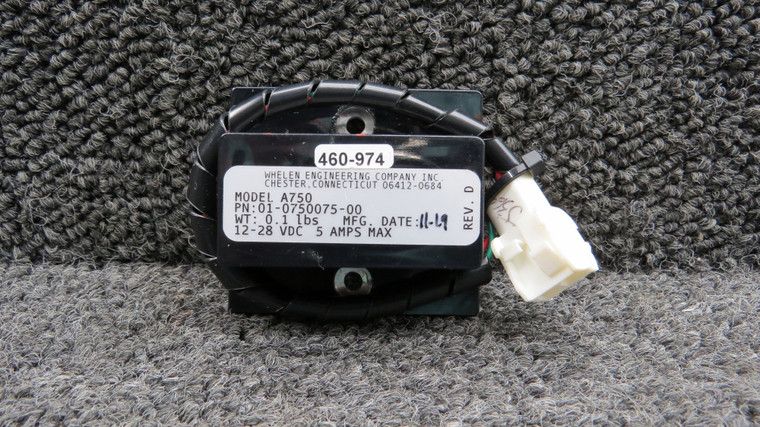 01-0750075-00 (Alt: 460-974) Whelen A750 Light Flasher Assembly (12-28V, Rev. D)